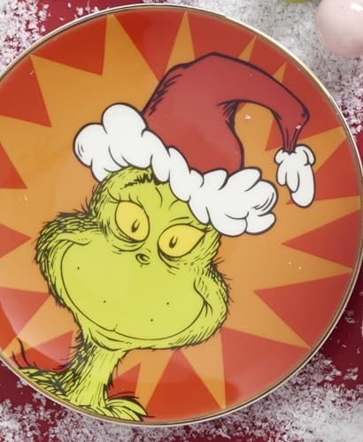 Lenox Grinchmas Christmas Tidbit Plates, Dessert Plate Set for 4 - Image 3