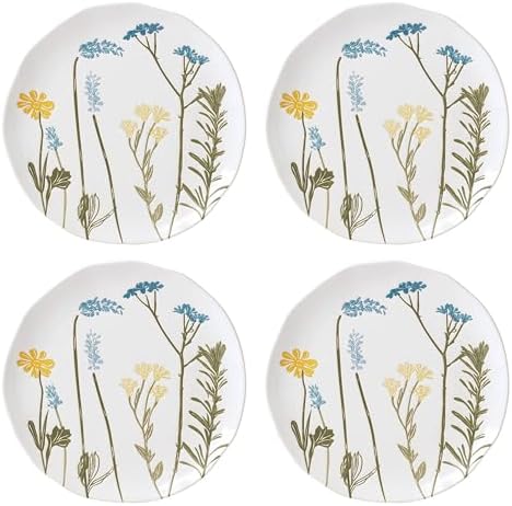 Lenox 896608 Wildflowers Accent Plates, Set of 4 by Lenox
