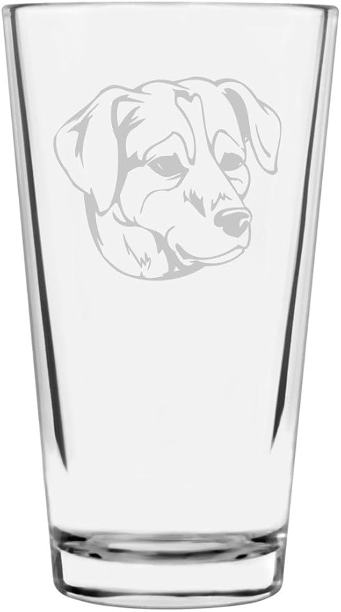 Danish Swedish Farmdog Custom Personalized Dog Themed Etched All Purpose 16oz Pint Glass