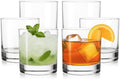 LEMONSODA Lowball Marino Rocks Glass, Classic Bar Glassware for Mojito, Whiskey, Cocktail, Mocktails and Drinking Water - 10oz (Set of 6)