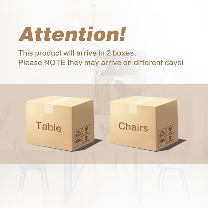 6 Chair Dining Table Set，Dinner Table Set for 6, 55'' Kitchen Table and PU Leather Chairs Set of 6, 7 Piece Dining Table Set for Kitchen Dining Room