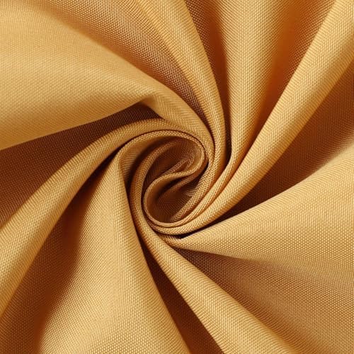 FOLINS&HOME Gold Cloth Napkins Set of 8, Decorative 17x17 Inch Napkins - Image 4