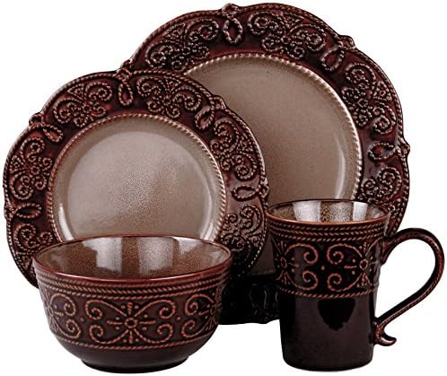 Elama’s Salia 16 Piece Stoneware Dinnerware Set - Image 2