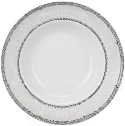 Lorren Home Trends 57-Piece Porcelain Dinnerware Set, Ballo, Service for 8 - Image 3