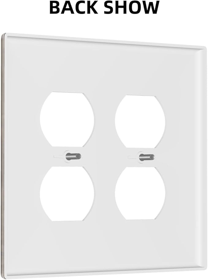 Light Switch Cover Brown Rustic Wood Grain Farmhouse 2 Gang Decorative SwitchPlates Double Duplex Wall Plates Switch Plates and Outlet Covers for Cabin Bedroom Decor