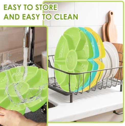 3 Round Plastic Serving Trays 11 Inch 7 Comp - Image 4