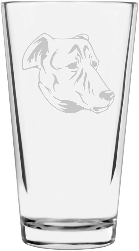 Cretan Hound Kritikos Lagonikos Custom Personalized Dog Themed Etched All Purpose 16oz Pint Glass
