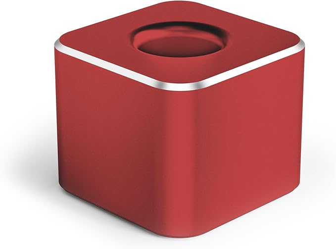 Aluminum Single Hole Pen Stand - Durable Fountain Pen Holder for Desk Display, Non - Slip Base, Minimalist Office/Home Organizer(Red,1P)