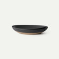 MORA Jumbo and Large Serving Dishes Set of 2, 13 inch and 12 inch Ceramic Pottery Oval Platters - Microwave, Oven and Dishwasher Safe - Liquorice