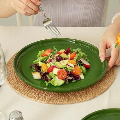 8-Inch Salad Plates, Set of 4, Forest Glaze Green - Image 3