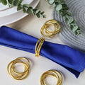 Napkin Rings Set of 8,Gold Napkin Ring Holders for Spring,Wedding,Easter, Birthday,Valentine,Holiday, Hotel, Dinner Party,Christmas and Table by FEKIDO