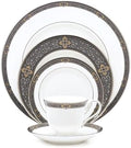 Lenox Vintage Jewel 5 Piece Boxed Set White Dinnerware by Lenox