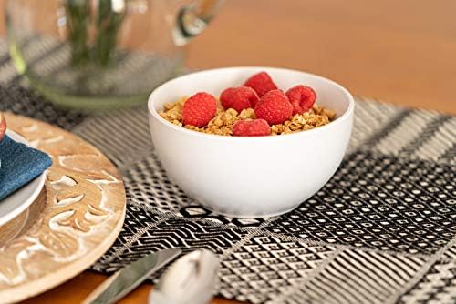 10 Strawberry Street Wazee Matte 5.5"/16oz Cereal Bowl, Set of 6, White - Image 3