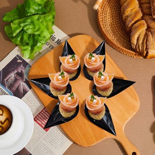 Tessco for you 800 Pcs 4" Mini Appetizer Plates, Black - Image 4