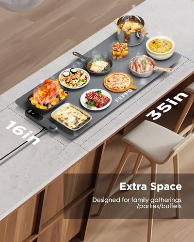 FEPPO Food Warming Mat, 35"x16" Food Warmers for Parties Buffet - Image 6