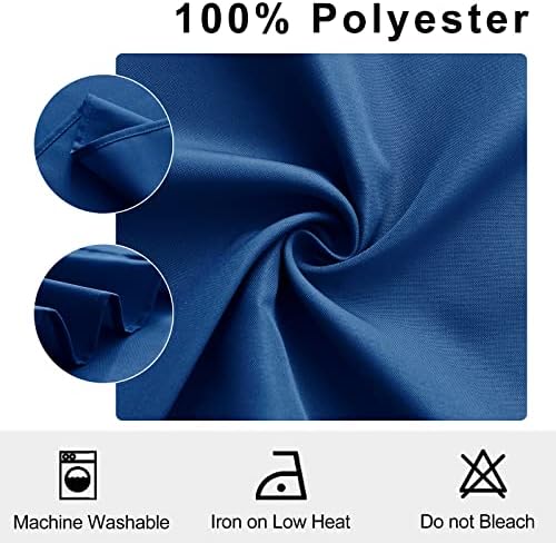 Hiasan Cloth Napkins Set of 6, 18 x 18 Inch, Royal Blue - Image 4