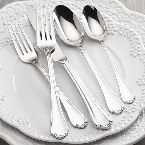 Lenox Chelse Muse 65-Piece 18/10 Silverware Set for 12, Flatware - Image 5