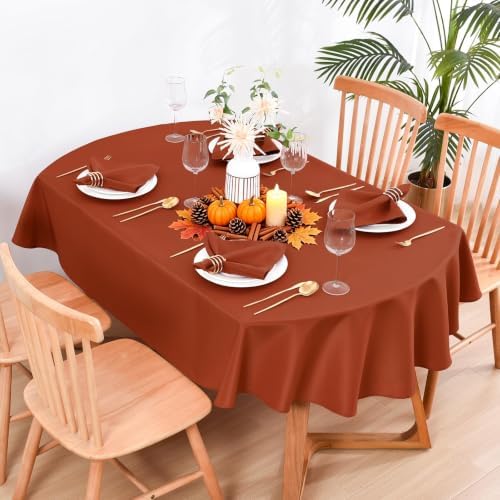 Wolkemer Set of 4 Rust Cloth Thanksgiving Napkins 17 x 17 Inches - Image 6