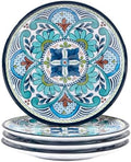 Certified International Talavera Canape Plate Set, 6-inch Diameter, Set of 4, For Everyday Use, Kitchen Accessories, Party Celebration by CERTIFIEDINTERNATIONAL