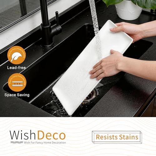 WishDeco Large Serving Platter Set of 2, Long Ceramic Serving Tray 16 Inch - Image 4