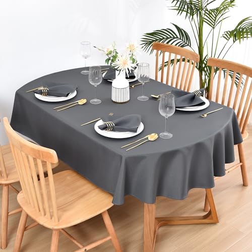 Wolkemer Set of 4 Grey Cloth Napkins 17 x 17 Inches Solid Washable Polyester Dinner Napkins with Hemmed Edges for Dinners Parties Weddings Banquets Events Table Decoration - Image 6