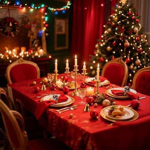 Christmas Napkin Rings Set of 8, Snow Pinecone Rings with Gold Rabbin Buckle Rustic Napkin Rings for Christmas Thanksgiving Holiday Table Dinner Celebration - Image 7