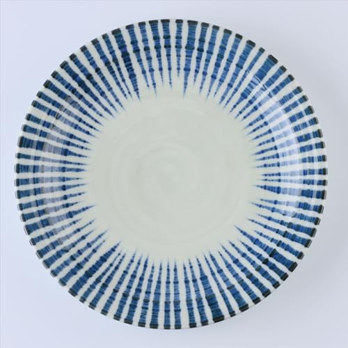 Japanese Plates Set, Indigo Blue, Serving Plates, Gift, Set of 2, 8.7 inch - Image 4
