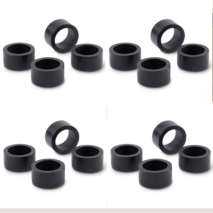 Handmade Black Plan Wooden Napkin Ring Made by Artisan Beautifully Crafted and Designed in India Set of 12