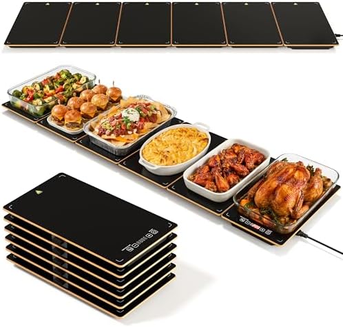 Electric Warming Trays for Buffets Party - 52 x 15 inches Food Warmers with Precise Temperature Control, Flexible Combination Buffet Servers and Warmers for Home Entertaining and Catering by NewEnglandStories