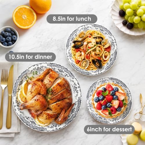 Dessert Plates Set of 6,6 Inch Mini Ceramic Plates - Image 7