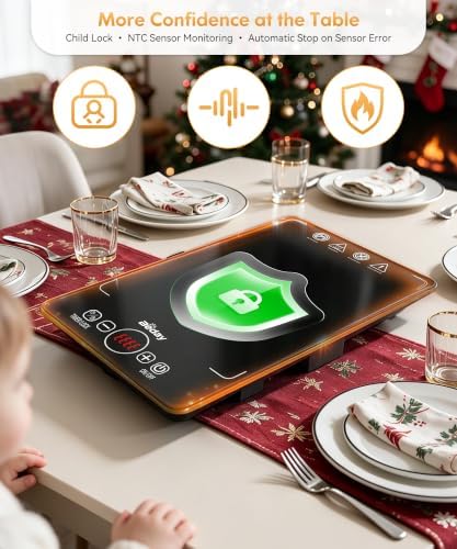 BEDAY Expandable Electric Warming Tray, 4-in-1 Buffet Food Warmer for Party - Image 5