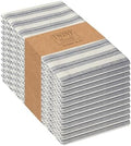TWINY threads Set of 12 100% Cotton Cloth Napkins, 18"x18",Navy by TWINYThreads