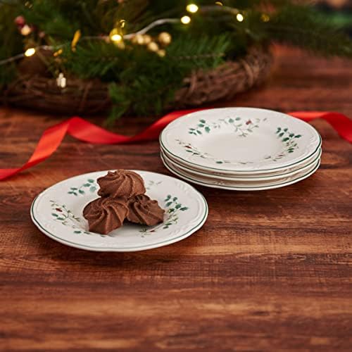 Pfaltzgraff Winterberry Appetizer Plate Set, 6", Assorted - Image 4