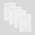 Solino Home White Linen Napkins Set of 4-100% Pure Linen Cloth Washable Dinner Napkins 20 x 20 Inch for Winter, Valentines, Spring, Easter - Fete