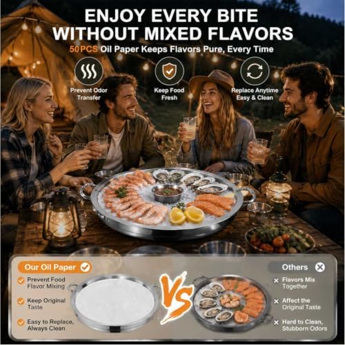 Shrimp Cocktail Serving Dish with Ice Tray, 1-Set 12 Inch Platter - Image 4