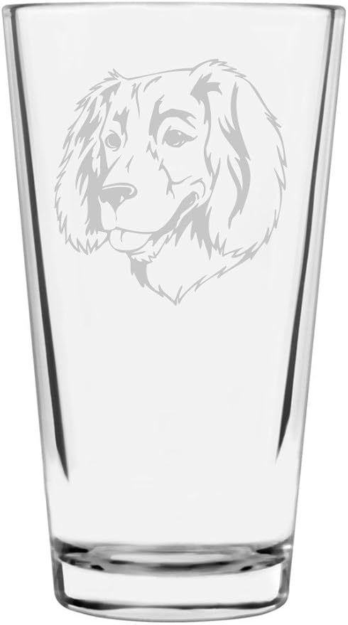 Boykin Spaniel Custom Personalized Dog Themed Etched All Purpose 16oz Pint Glass