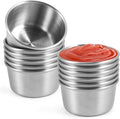Ramekin Sauce Dipping Bowl Mini Sauce Cups Pudding Condiment Cups for Home Party Restaurant (Sliver 12PCS 75ml)