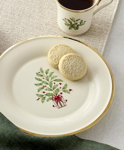 Lenox Holiday Christmas Tree Accent Plates, Appetizer Set for 4 - Image 4