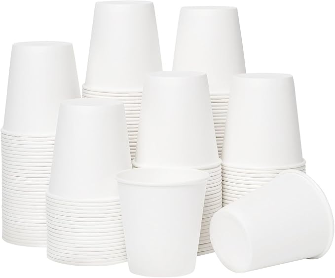 RACETOP [3000 count] 3 oz Bathroom Paper Cups, Small Paper Cups, Mouthwash Cups, Ideal for Bathroom Cup, Snacks Cups