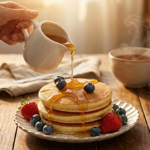 Ceramic 6 inch Small Dessert Plates, Set of 6, Microwave & Dishwasher Safe, Vintage Farmhouse Plates for Appetizer, Mini Salad Plate for Cake Snacks Side Dish ,Housewarming Gift (6 inch, Petal) - Image 5