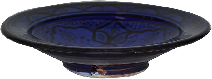 Ceramic Plates Moroccan Handmade Appetizer Tapas Serving Decorative 10 inches Round
