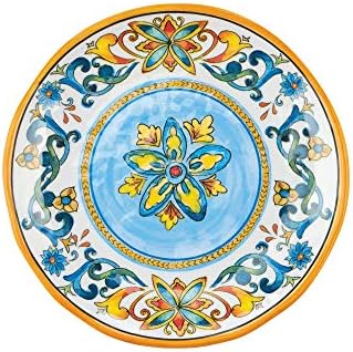 UP Chianti Melamine Round Dessert Plates, Small Serving Plates, for Appetizer, Snacks, and Side Dishes, Multicolor, 6 Inch, Set of 4 - Image 3