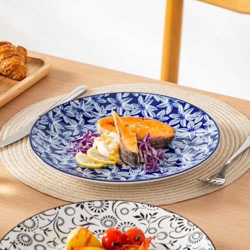 vancasso 10.25" Ceramic Dinner Plates Set of 6, Muted Vintage - Image 7