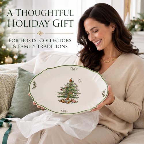 Spode – Christmas Tree Christmas Tree Oval Platter - Image 6