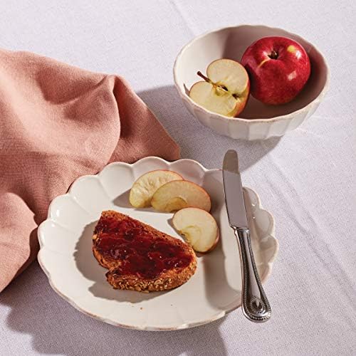 Lenox French Perle Scallop Accent Plates, Appetizer Plate Set for 4 - Image 4