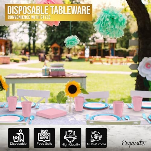 Exquisite 350 Pcs Gender Reveal Plates and Napkins Party Supplies Plate Set - Image 5