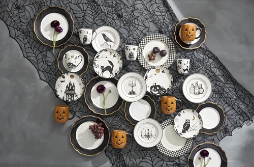 Lenox Haunted Halloween 4-Piece Accent Plates, Appetizer Plate Set for 4 - Image 6