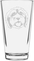 Akita (American) Dog Themed Etched All Purpose 16oz Pint Glass