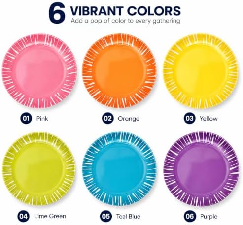 French Bull Melamine Assorted Plates-6 Piece Set -Melamine Dinnerware-Platter, Serving, Party, Platter, Dish (6" Appetizer Plate, Fringe) - Image 3
