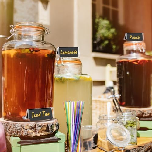 Domensi 16 Pcs Acrylic Coffee Tent Sign Double Sided Table Decaf Coffee Tea - Image 6